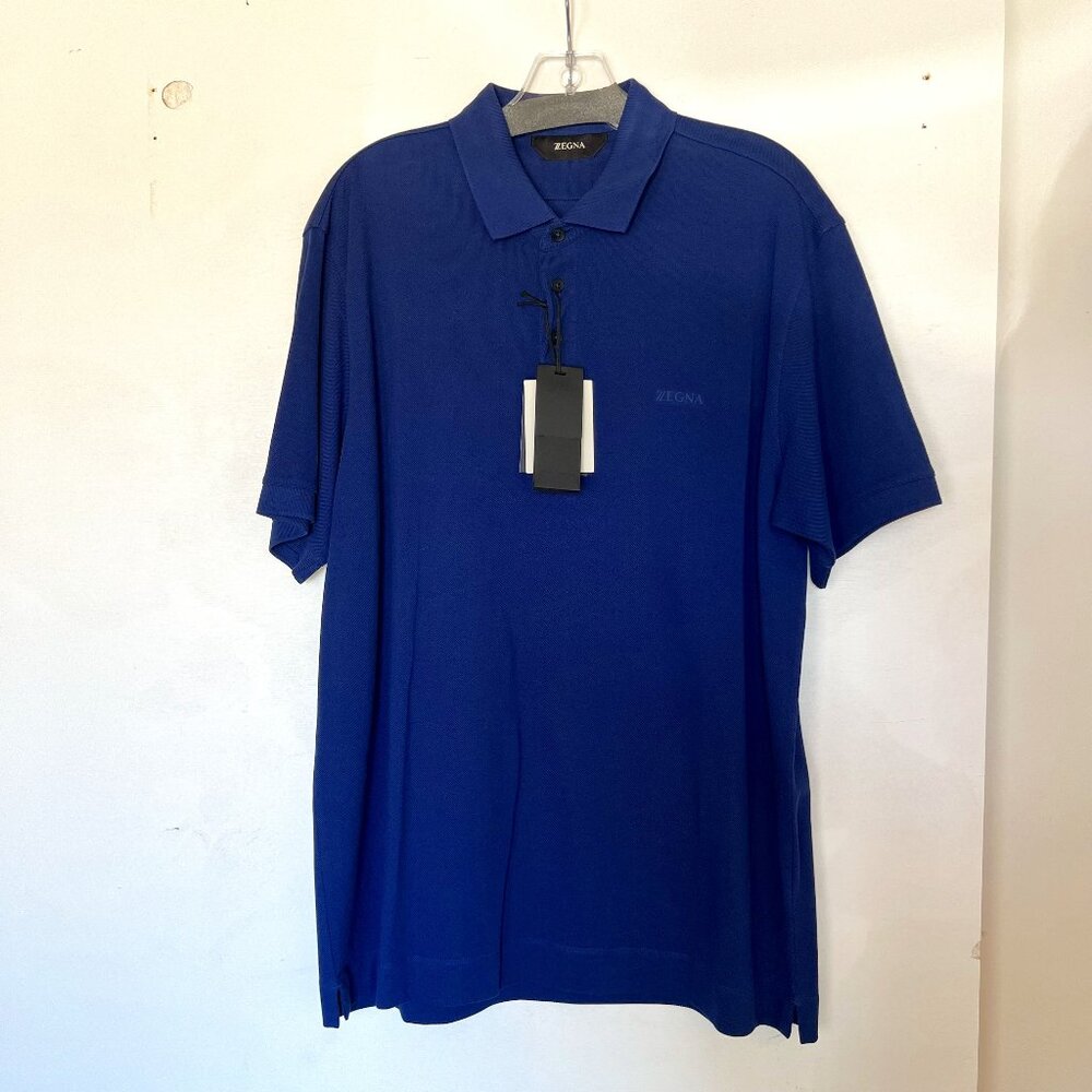 NWT Z Zegna Blue Polo Shirt